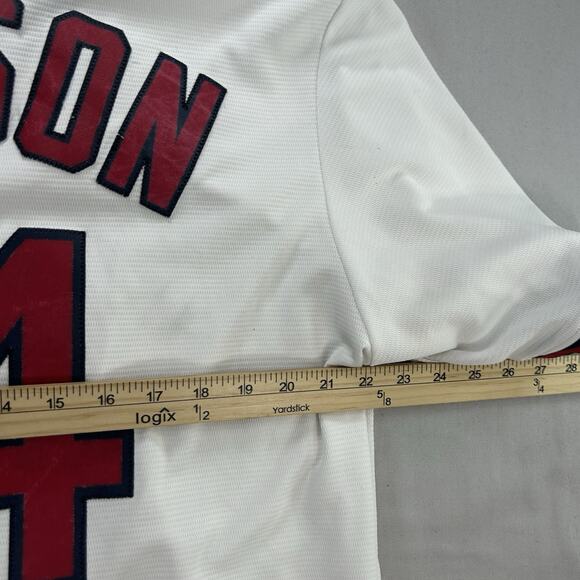Majestic Reggie Jackson California ANGELS Hall Of Fame Jersey Usa Made XL MLB - Picture 9 of 16